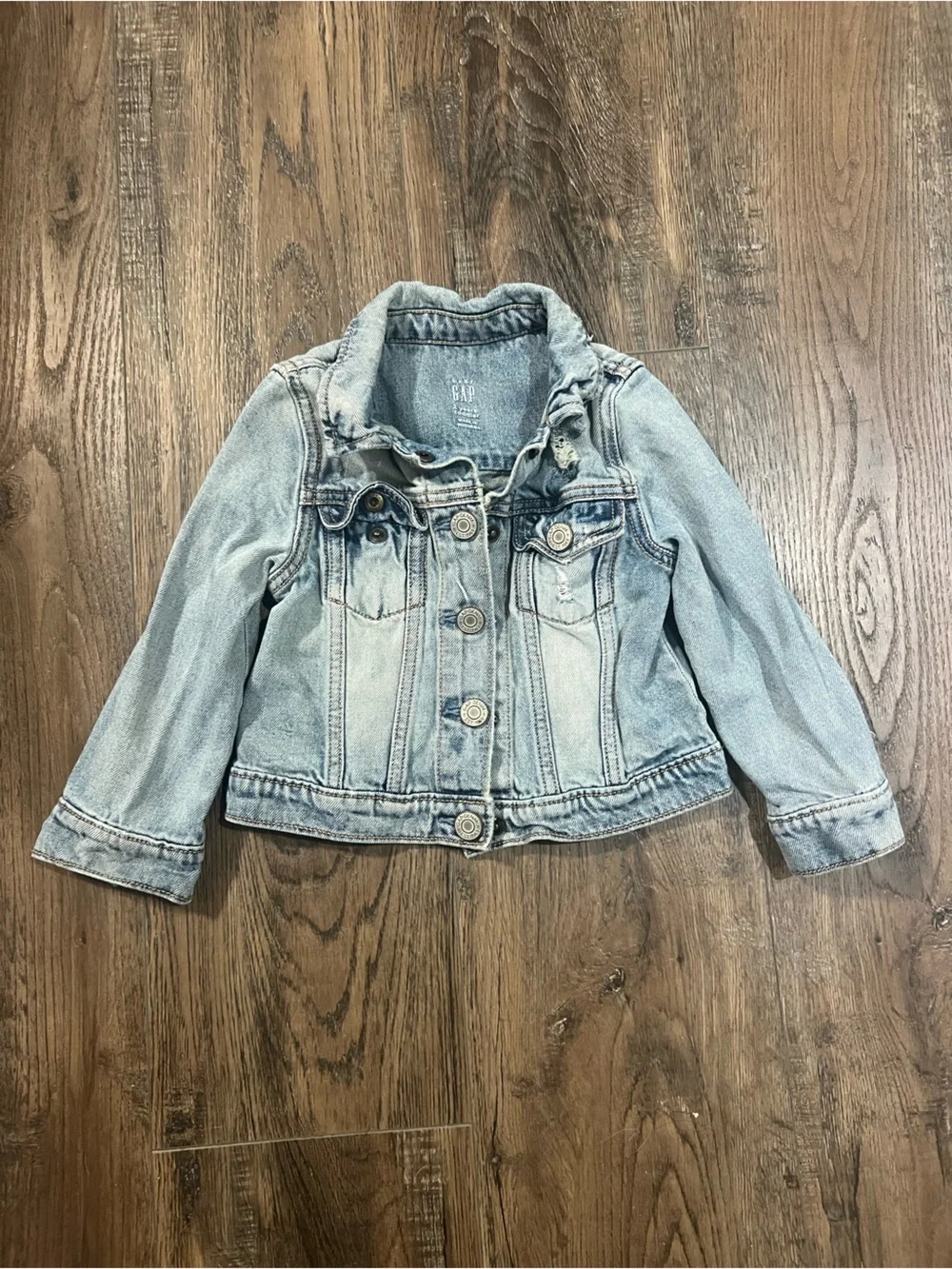 GAP Kids Light Wash Denim Jacket - Pale Blue Jean Jacket